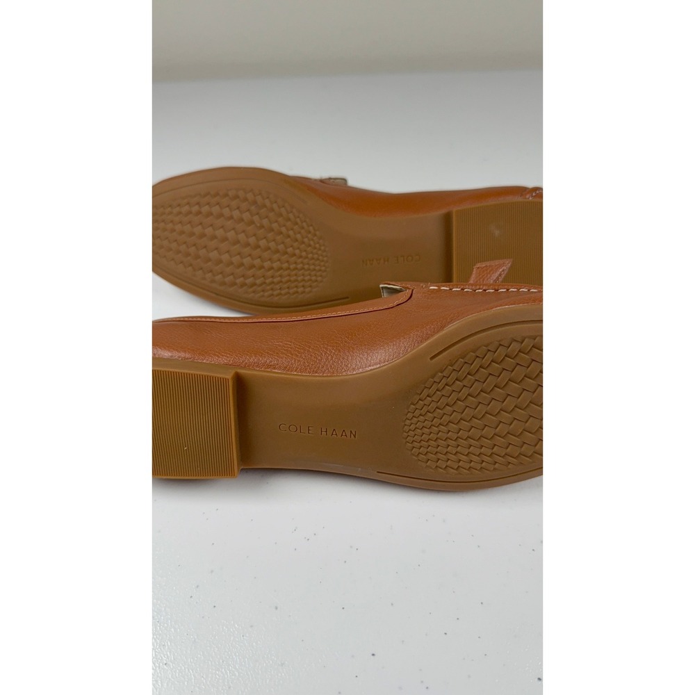 Cole Haan Womens 7 Caddie Bow Loafers Brown Leather GrandSeries W18162 Classic - Picture 3 of 9